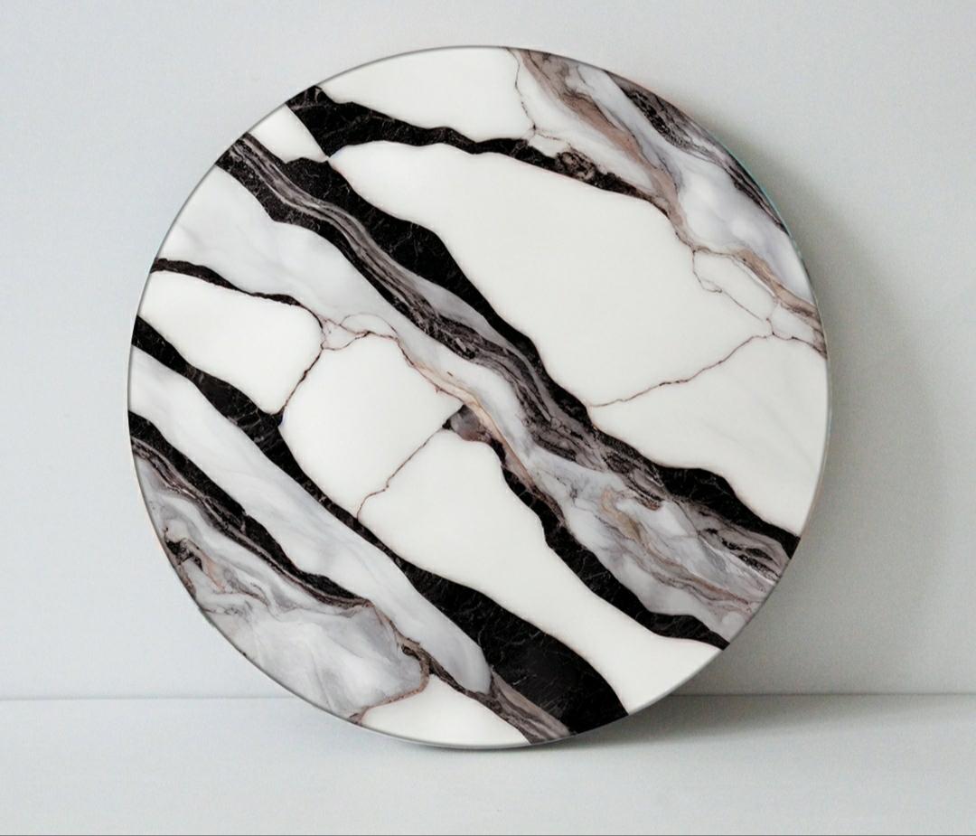 Calacatta Viola Yuvarlak Cafe Tablası