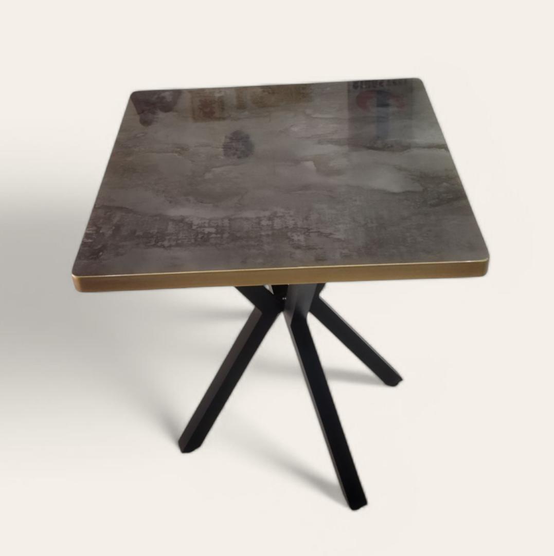 Antrasit Beton Görünümlü Cafe Masası